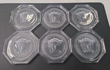 Versace Rosenthal Medusa Kristall Untersetzer 6 Stück
