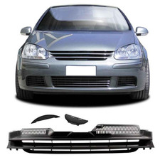 Kühlergrill schwarz JOM Sport Grill ohne Emblem für VW Golf 5 Limousine Variant