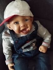 Sammler-Künstlerpuppe Reborn 55 cm , Junge Max der Fußballer.