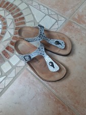 Damen Pantoletten,Zehentrenner,Größe 40,,grau