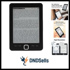 E Reader, 6 -Zoll -HD -Ink Bildschirm E -Leserbuch mit 8 GB Speicher, Unterst...