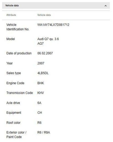 Audi 2007 2009 - q7, verst�rker