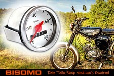 Tacho Ø 48mm 80km/h Beleuchtung Chromring Simson S50 S51 S53 S83 KR51 SR4 6V-12V