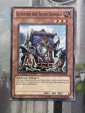 Yu-Gi-Oh Karte - Ältester der sechs Samurai - 1. Auflage - Deutsch - EXVC-DE028