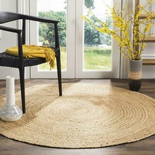 Jute Teppich Rund Handarbeit