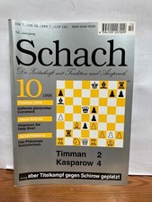 Schach die Zeitschrift und Anspruch Heft 10 1998