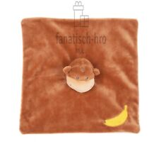 babylove Schmusetuch Affe braun Kuscheltuch Baby Schnuffeltuch Banane DM