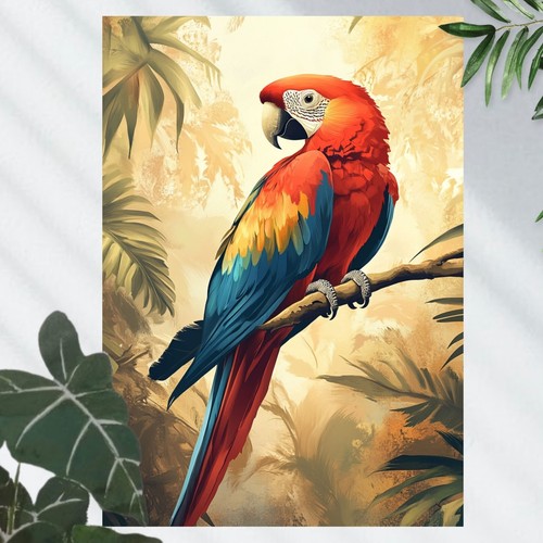 Papagei poster schöne - papagei,