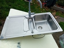 Küchenspüle BlancoClassic 5S mit Blanko Wasserhahn Armatur und Ablauf komplett