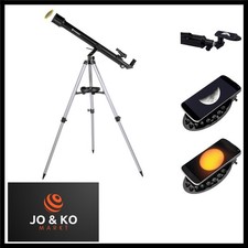 Refraktor Einsteiger Teleskop Stellar 60/800 mit Smartphone Kamera Adapter un...