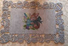 FILZ Untersetzer Tassenuntersetzer Platzset rund  3mm - bestickt - Ostern