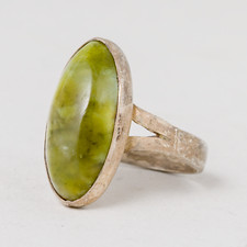 Ring Grüner Stein Silber 4,78