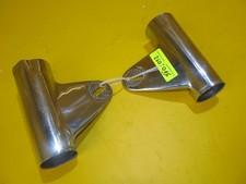 BMW R80 R100 Satz Lampenhalter Scheinwerferhalter chrom lamp holder