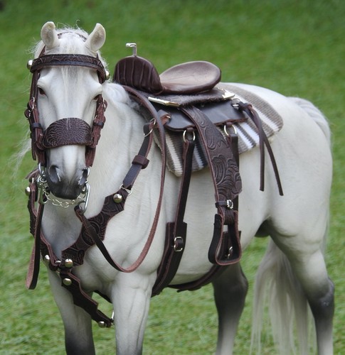 Brauner leder westernsattel - brauner,