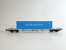 Fleischmann H0 Containertragwagen mit Container HANJIN der DB BH701 o.