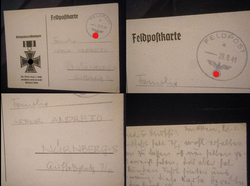 Feldpostkarte nürnberg - feldpostkarte,