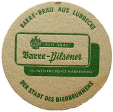 ALTER BIERDECKEL Barre Bräu