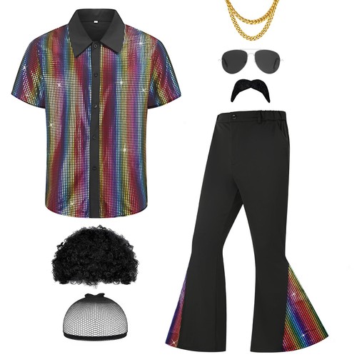 Herren 70er jahre disco outfit - 70er,