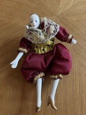 Clown Porzellanpuppe - Sammlerpuppe Aus Porzellan Porzellanpuppe