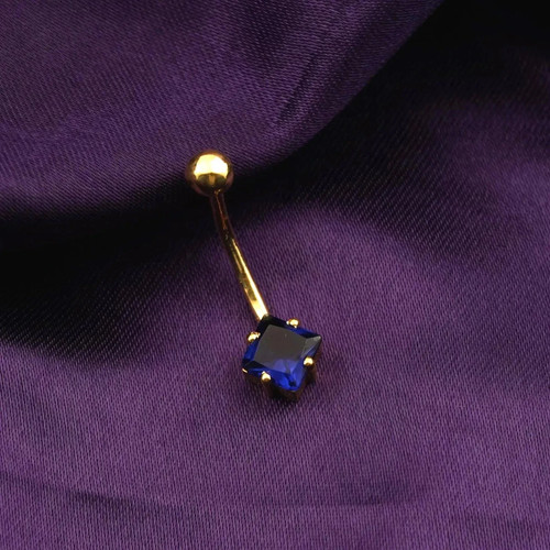 Blauer saphir 14k - saphir,