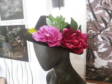 Gothic Vintage Rockabilly Wicca Elegant Hut Fedora Boater Hat Derby Viktorianisc