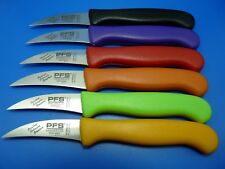 Küchenmesser Schälmesser Gemüsemesser PFS Solingen Edelstahl gebogen div. Farben