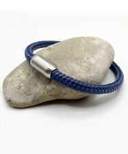 Segeltau Armband Blau Herren Damen Partnerarmband Geschenk schmal Surfer