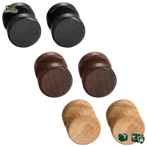 Holz ohrstecker set ahornblatt - ohrstecker,