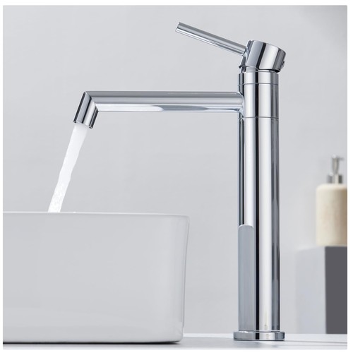 Waschtischarmatur hoch chrom - hoch,