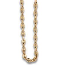 Bohnenkette 585 Gold 14 Kt Gelbgold Goldkette 42,1 Gramm Wert 7500,-