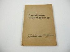 UTB U-650 U-651 Traktor Schlepper Ersatzteilkatalog 1966