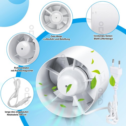 Rohrventilator abluft mit - abluft,