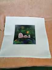 Kissenbezug Leinen bedruckte Kissenhülle Deko"SNOOPY WELTRAUM" 40x40 cm