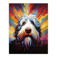 Altes englisches schaf hund - altes,