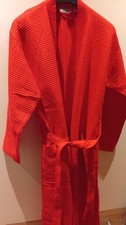 Bademantel XL rot 100%