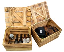 2er set Obstkiste geflammt mit