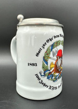 Vintage Porzellan Bierkrug mit