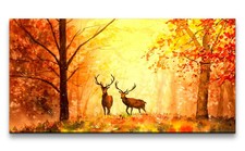 120x60cm Leinwandbild Herbst