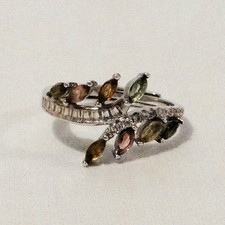 TURMALIN RING mit 925/SILBER Fassung