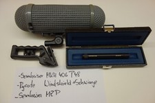Sennheiser Mikrophon MKH 406 P48, Rycote Windshield, Schwinge, Handgriff MZP