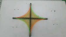 Stringart holzkreuz deko - stringart, uv