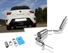 Fox Edelstahl Sportauspuff-Auspuffanlage ab Kat Seat Ibiza 4 Typ 6J Cupra
