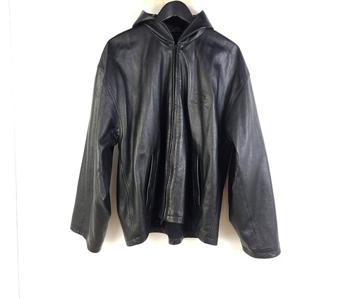 Balenciaga logo oversize leder - logo,
