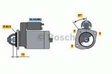 BOSCH 0 986 018 450 Starter Anlasser 2kW für FIAT PUNTO (188) Doblo Cargo (223)