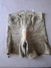 alte blonde Hirschlederhose 54
