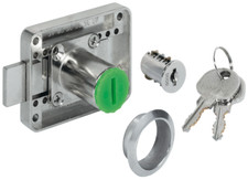 Häfele Schloss Symo Aufschraub-Möbelschloss Universal Zylinderschloss DM 15-40