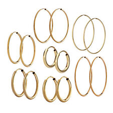 Paar 585 Gelbgold Creolen