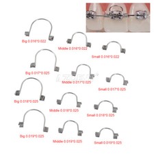 12Types Dental Orthodontic Anterior Teeth Torque Rectangular Springs 10pcs Teeth