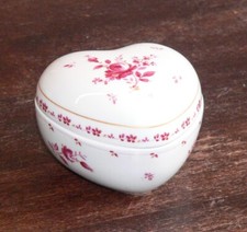 Herzdose Porzellan Form Marienbad Dose Ingres Weiss Herz Deckeldose
