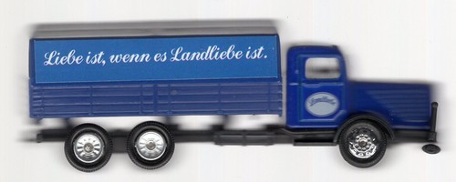 Werbe modell lkw - .werbe-/modell-lkw, landliebe